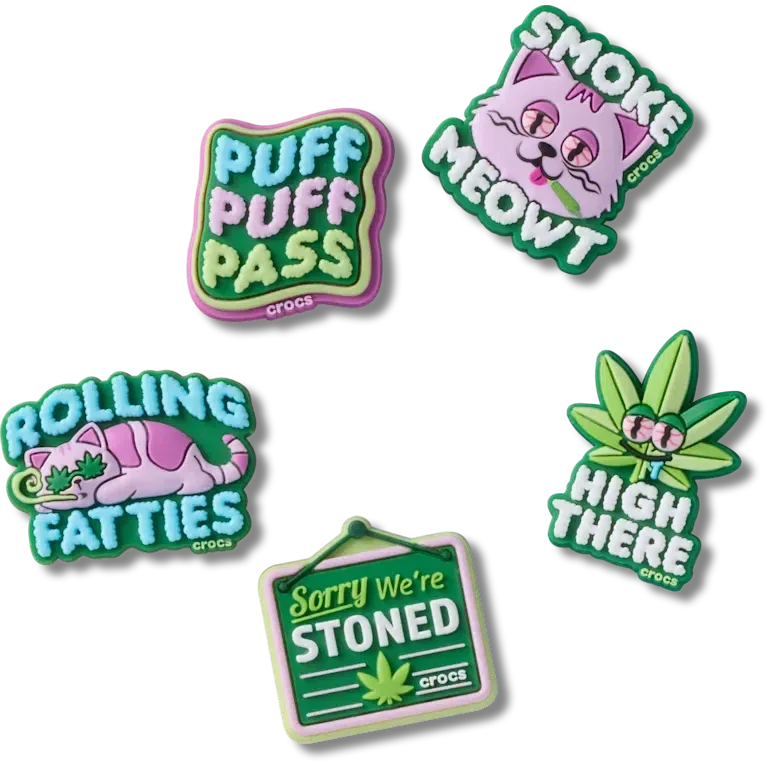 420 Hemp Cuties – Set de 5 brelocuri Jibbitz™ 420 Hemp Cuties – Set de 5 brelocuri Jibbitz™