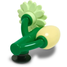 4Lw Talismane Brelocuri Jibbitz™ „Boboc de floare galben”