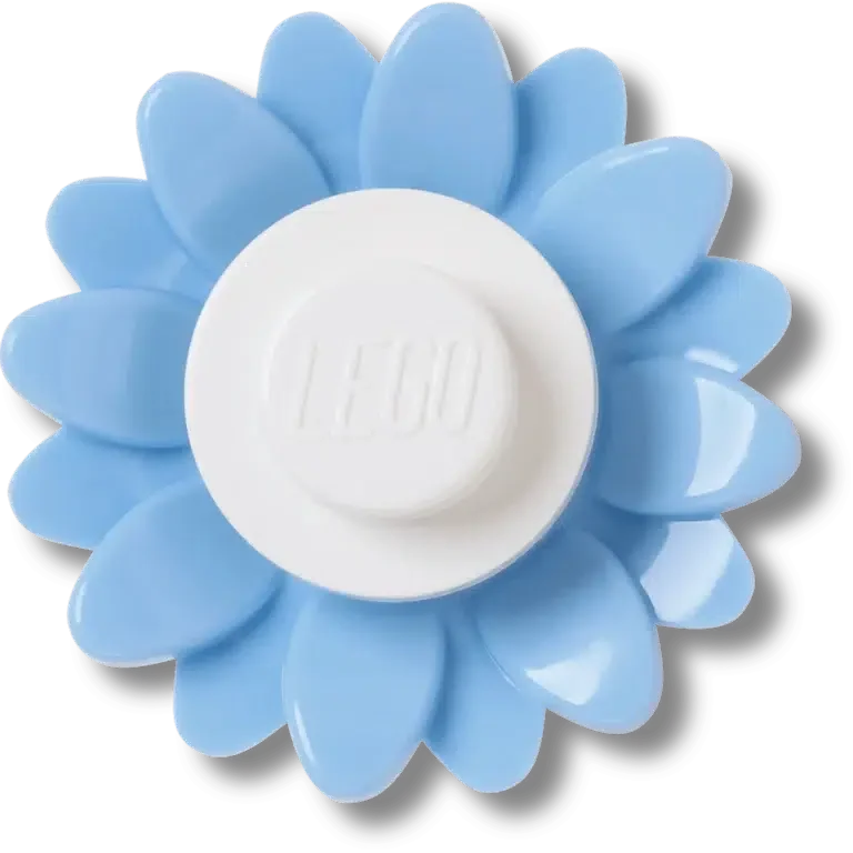 4Lw Talismane Brelocuri Jibbitz™ cu floare albastră 4Lw Talismane Brelocuri Jibbitz™ cu floare albastră
