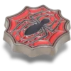 Accesoriu pentru încălțăminte Jibbitz cu logo Spider-Man și pânză de păianjen