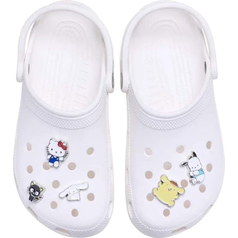 „B’hello Kitty® și prietenii – Set de 5 brelocuri Jibbitz pentru încălțăminte” „B’hello Kitty® și prietenii – Set de 5 brelocuri Jibbitz pentru încălțăminte”