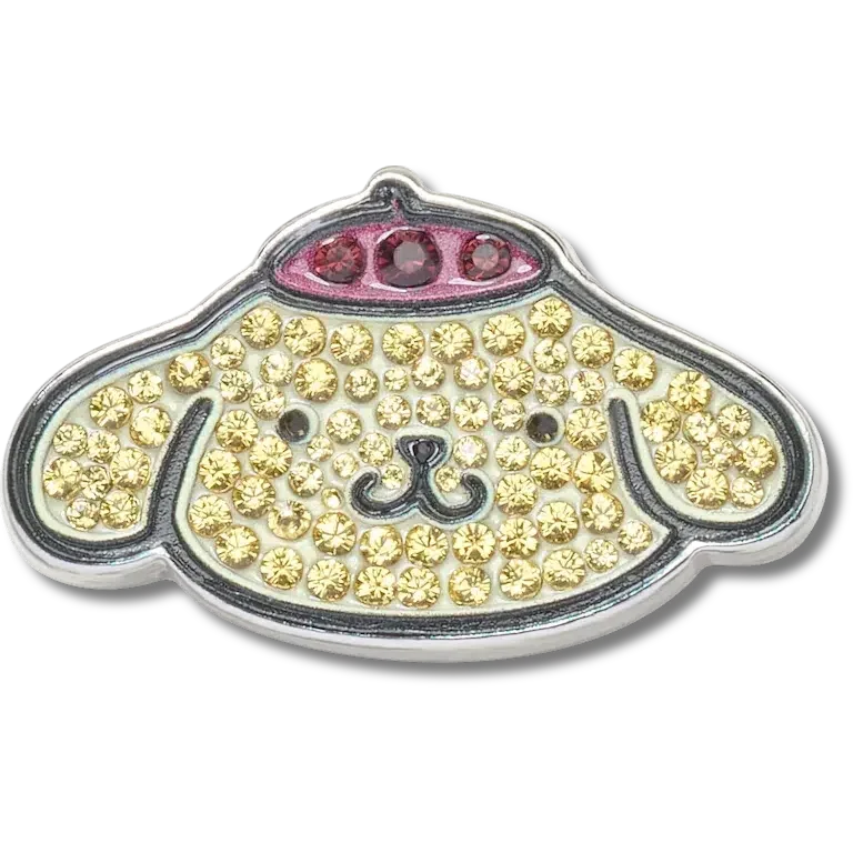 „B’pompompurin” cu cristale Swarovski® – brelocuri Jibbitz™ pentru încălțăminte „B’pompompurin” cu cristale Swarovski® – brelocuri Jibbitz™ pentru încălțăminte