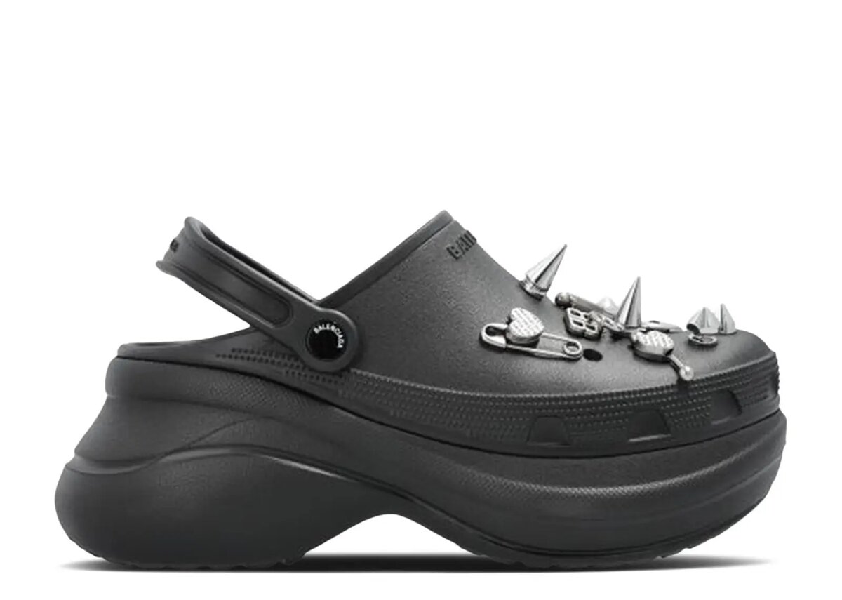 Balenciaga x Jibbitz Punk Mule „Black” Balenciaga x Jibbitz Punk Mule „Black”