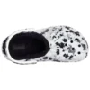 Baya Lined Clog, papuci de casă unisex alb-gri „White Grey”