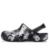 Baya Saboți cu imprimeu „Tropical Floral Black”