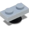 Brelocuri Jibbitz™ 4Lw Lt Grey Tile 1X2