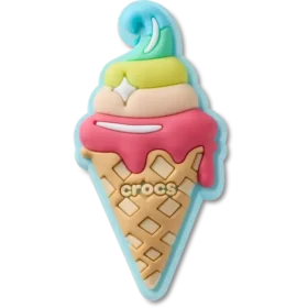 Brelocuri Jibbitz™ „Cornet de înghețată cu model waffle”