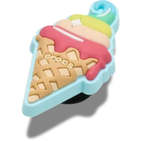 Brelocuri Jibbitz™ „Cornet de înghețată cu model waffle”