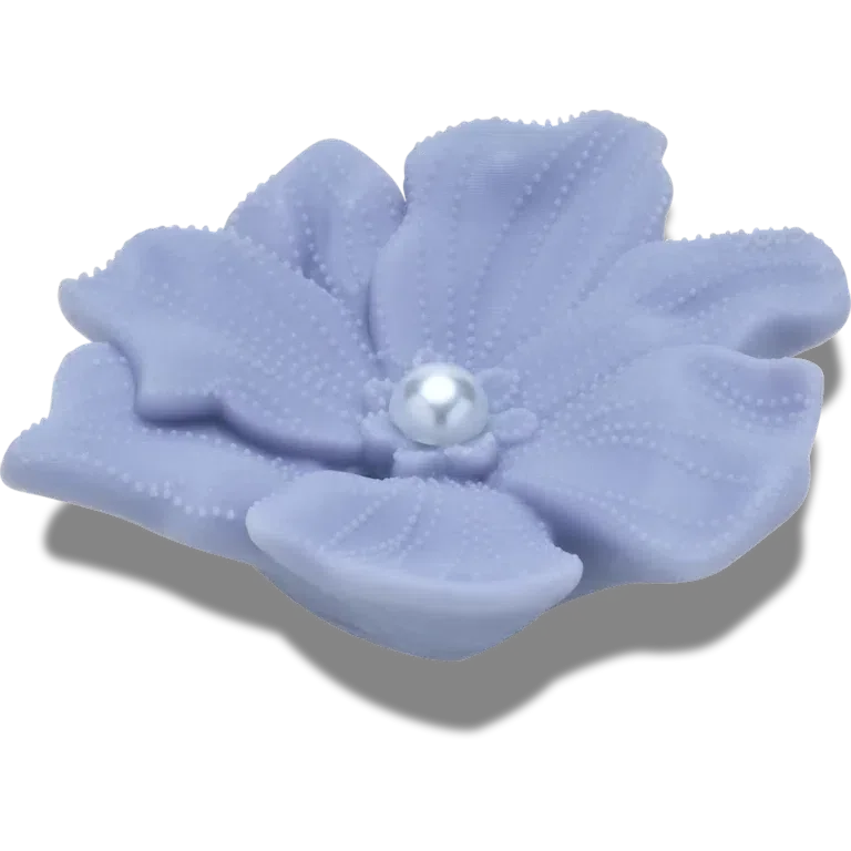 Brelocuri Jibbitz cu floare de periwinkle și perlă Brelocuri Jibbitz cu floare de periwinkle și perlă