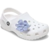 Brelocuri Jibbitz cu floare de periwinkle și perlă Brelocuri Jibbitz cu floare de periwinkle și perlă