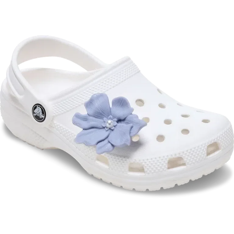 Brelocuri Jibbitz cu floare de periwinkle și perlă Brelocuri Jibbitz cu floare de periwinkle și perlă