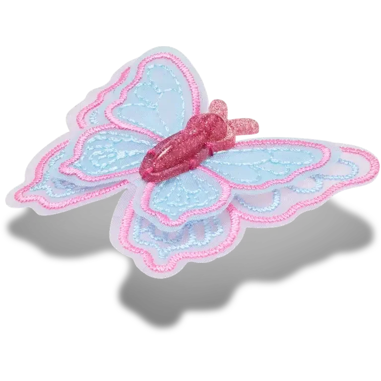 Brelocuri Jibbitz™ cu fluture din plasă cu paiete Brelocuri Jibbitz™ cu fluture din plasă cu paiete