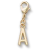 Brelocuri Jibbitz™ cu litera „A” aurie