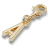 Brelocuri Jibbitz™ cu litera „A” aurie