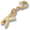 Brelocuri Jibbitz™ cu litera K aurie