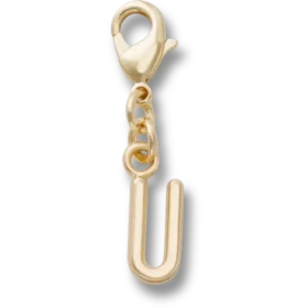 Brelocuri Jibbitz™ cu litera U aurie