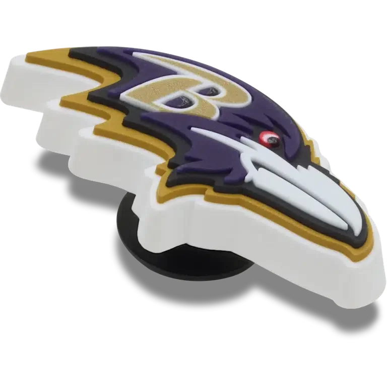 Brelocuri Jibbitz cu logo-ul echipei Baltimore Ravens din NFL Brelocuri Jibbitz cu logo-ul echipei Baltimore Ravens din NFL