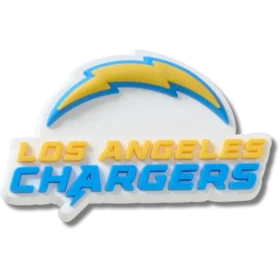 Brelocuri Jibbitz cu logo-ul echipei Los Angeles Chargers din NFL