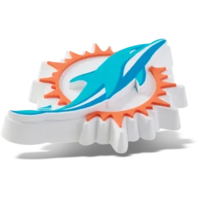 Brelocuri Jibbitz™ cu logo-ul echipei Miami Dolphins din NFL