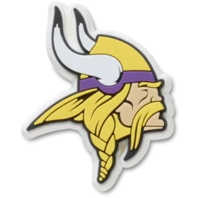Brelocuri Jibbitz cu logo-ul echipei Minnesota Vikings din NFL