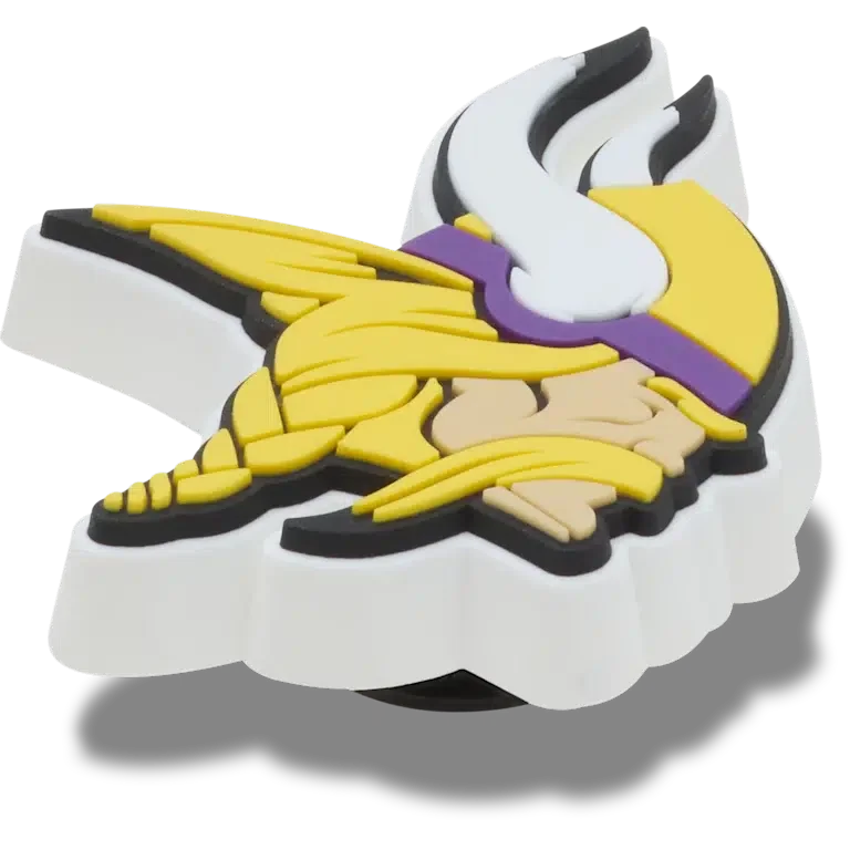 Brelocuri Jibbitz cu logo-ul echipei Minnesota Vikings din NFL Brelocuri Jibbitz cu logo-ul echipei Minnesota Vikings din NFL
