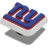 Brelocuri Jibbitz cu logo-ul echipei New York Giants din NFL Brelocuri Jibbitz cu logo-ul echipei New York Giants din NFL