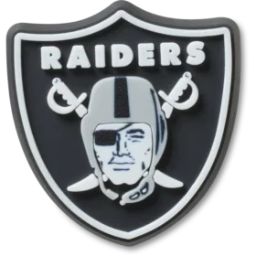 Brelocuri Jibbitz cu logo-ul echipei NFL Las Vegas Raiders