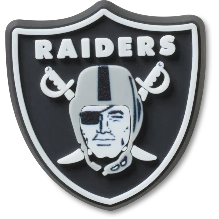 Brelocuri Jibbitz cu logo-ul echipei NFL Las Vegas Raiders Brelocuri Jibbitz cu logo-ul echipei NFL Las Vegas Raiders