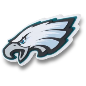 Brelocuri Jibbitz™ cu logo-ul echipei Philadelphia Eagles din NFL