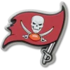 Brelocuri Jibbitz™ cu logo-ul echipei Tampa Bay Buccaneers din NFL
