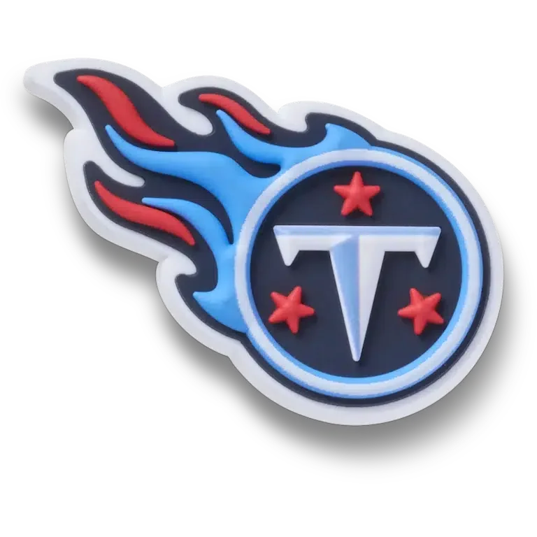 Brelocuri Jibbitz cu logo-ul echipei Tennessee Titans din NFL Brelocuri Jibbitz cu logo-ul echipei Tennessee Titans din NFL