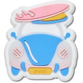 Brelocuri Jibbitz™ cu mașină și placă de surf care își schimbă culoarea la UV