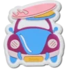 Brelocuri Jibbitz™ cu mașină și placă de surf care își schimbă culoarea la UV