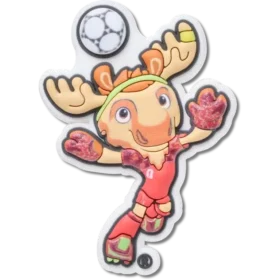 Brelocuri Jibbitz cu mascota Cupei Mondiale FIFA din Canada