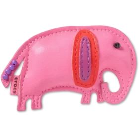 Brelocuri Jibbitz™ „Elefant” din piele sintetică
