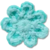 Brelocuri Jibbitz „Floare albastră croșetată” Brelocuri Jibbitz „Floare albastră croșetată”