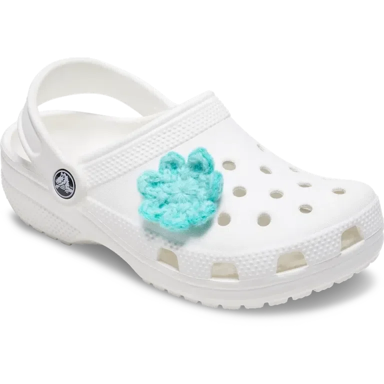 Brelocuri Jibbitz „Floare albastră croșetată” Brelocuri Jibbitz „Floare albastră croșetată”