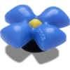 Brelocuri Jibbitz „Floare albastră pufoasă” Brelocuri Jibbitz „Floare albastră pufoasă”