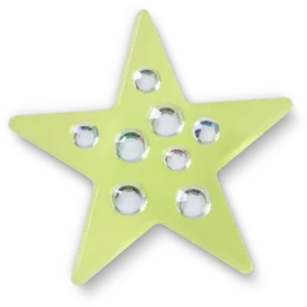 Brelocuri Jibbitz™ „Green Gem Star”