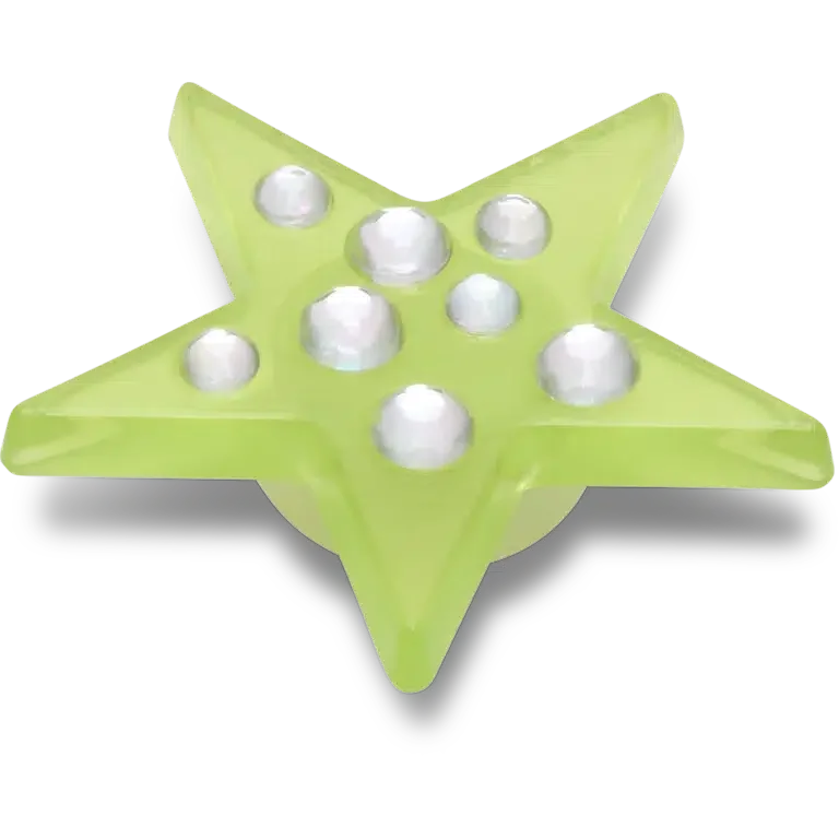 Brelocuri Jibbitz™ „Green Gem Star” Brelocuri Jibbitz™ „Green Gem Star”