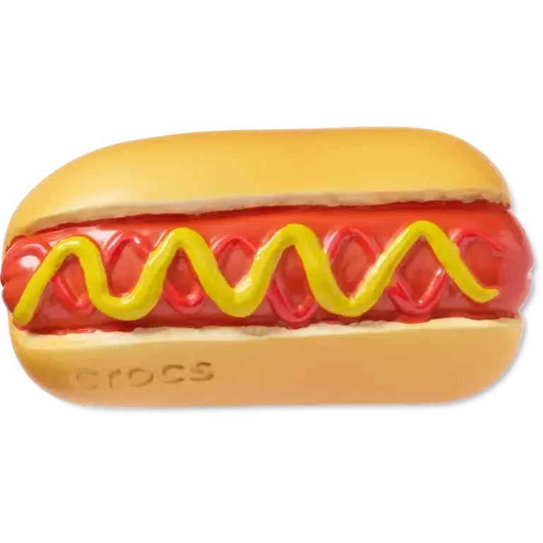 Brelocuri Jibbitz™ „Hot dog înmuiat în muștar” Brelocuri Jibbitz™ „Hot dog înmuiat în muștar”