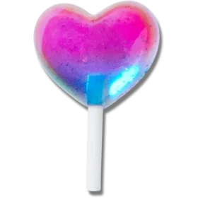 Brelocuri Jibbitz™ „Jelly Heart Lollipop”