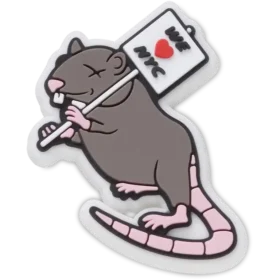 Brelocuri Jibbitz™ „Nyc Rats Run the City”