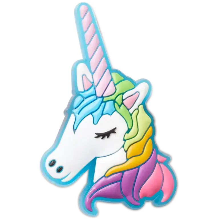 Brelocuri Jibbitz™ pentru brelocuri pentru încălțăminte „Unicorn care luminează” Brelocuri Jibbitz™ pentru brelocuri pentru încălțăminte „Unicorn care luminează”