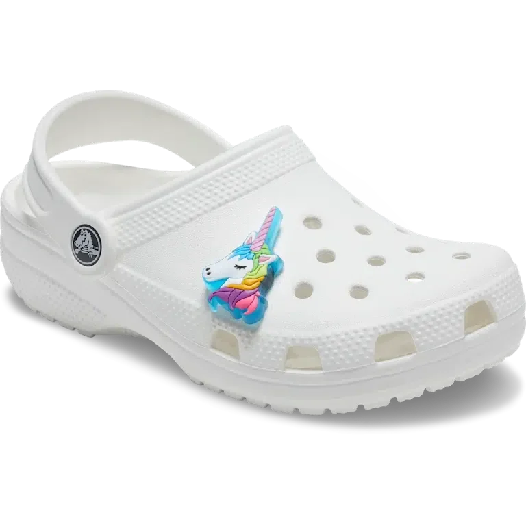Brelocuri Jibbitz™ pentru brelocuri pentru încălțăminte „Unicorn care luminează” Brelocuri Jibbitz™ pentru brelocuri pentru încălțăminte „Unicorn care luminează”