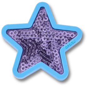 Brelocuri Jibbitz™ „Purple Sequin Star”