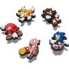 Brelocuri Jibbitz™ Sonic the Hedgehog, pachet de 5