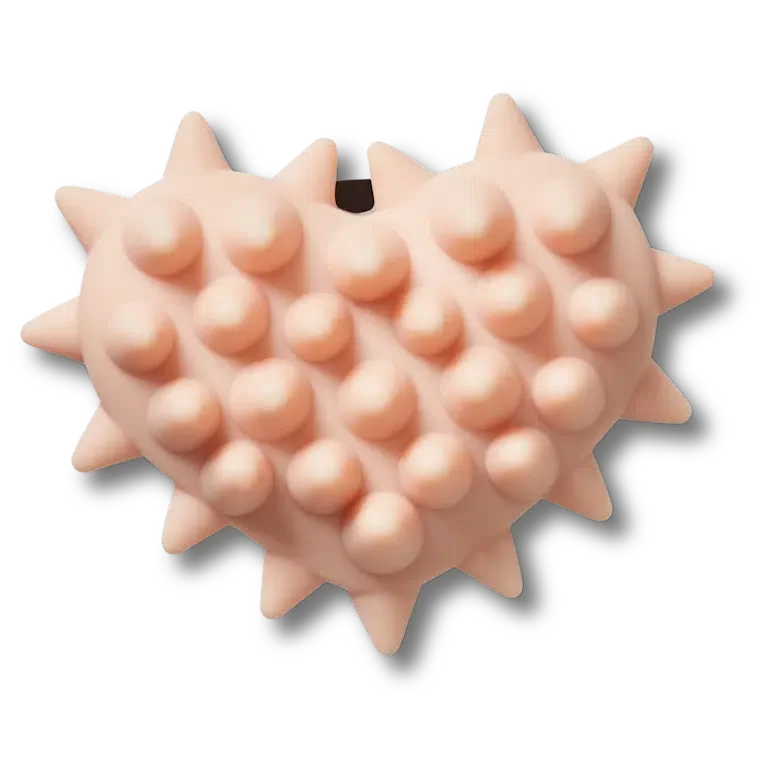 Brelocuri Jibbitz™ Spike cu inimioară roz deschis Brelocuri Jibbitz™ Spike cu inimioară roz deschis