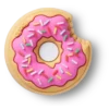 Brelocuri Jibbitz „Sprinkle Donut Bite” Brelocuri Jibbitz „Sprinkle Donut Bite”