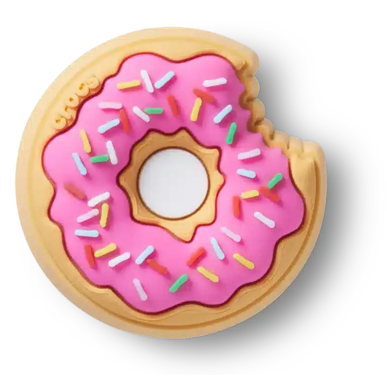 Brelocuri Jibbitz „Sprinkle Donut Bite” Brelocuri Jibbitz „Sprinkle Donut Bite”